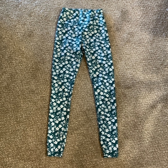 Reformation EcoMove Green Floral Leggings - Picture 2 of 6
